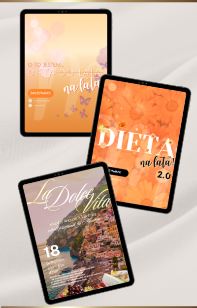 PAKIET: Dieta na lata + Dieta na lata 2.0 + La Dolce Vita - między sercem a kuchnią włoski przepiśnik by Maniana