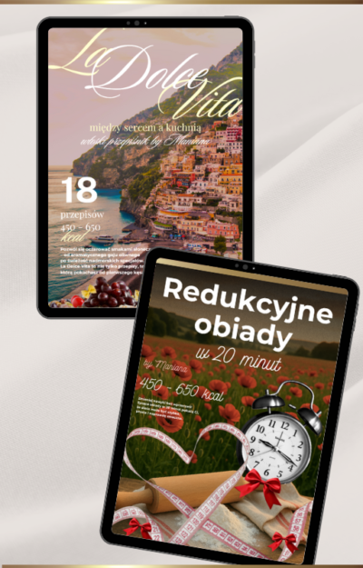 PAKIET: Redukcyjne obiady w 20 minut + La Dolce Vita - między sercem a kuchnią włoski przepiśnik by Maniana